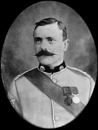 Portrait of Sergeant J. Danagher, Connaught Rangers, 1890 by English Photographer